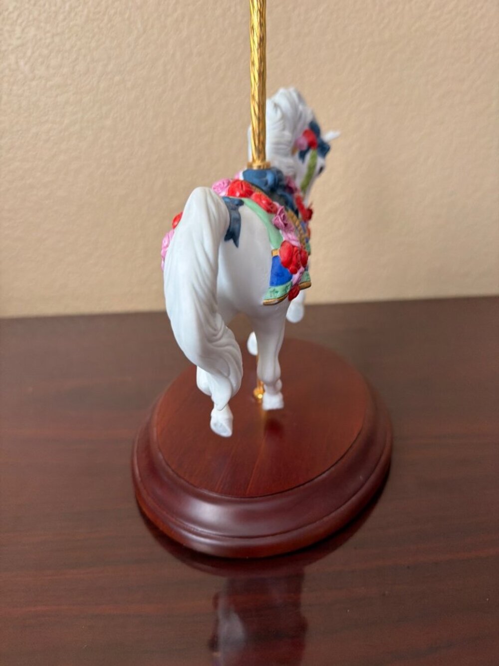 1988 Franklin Mint Carousel Enchantment Lynn Lupetti Porcelain Horse - No Box - Picture 4 of 14